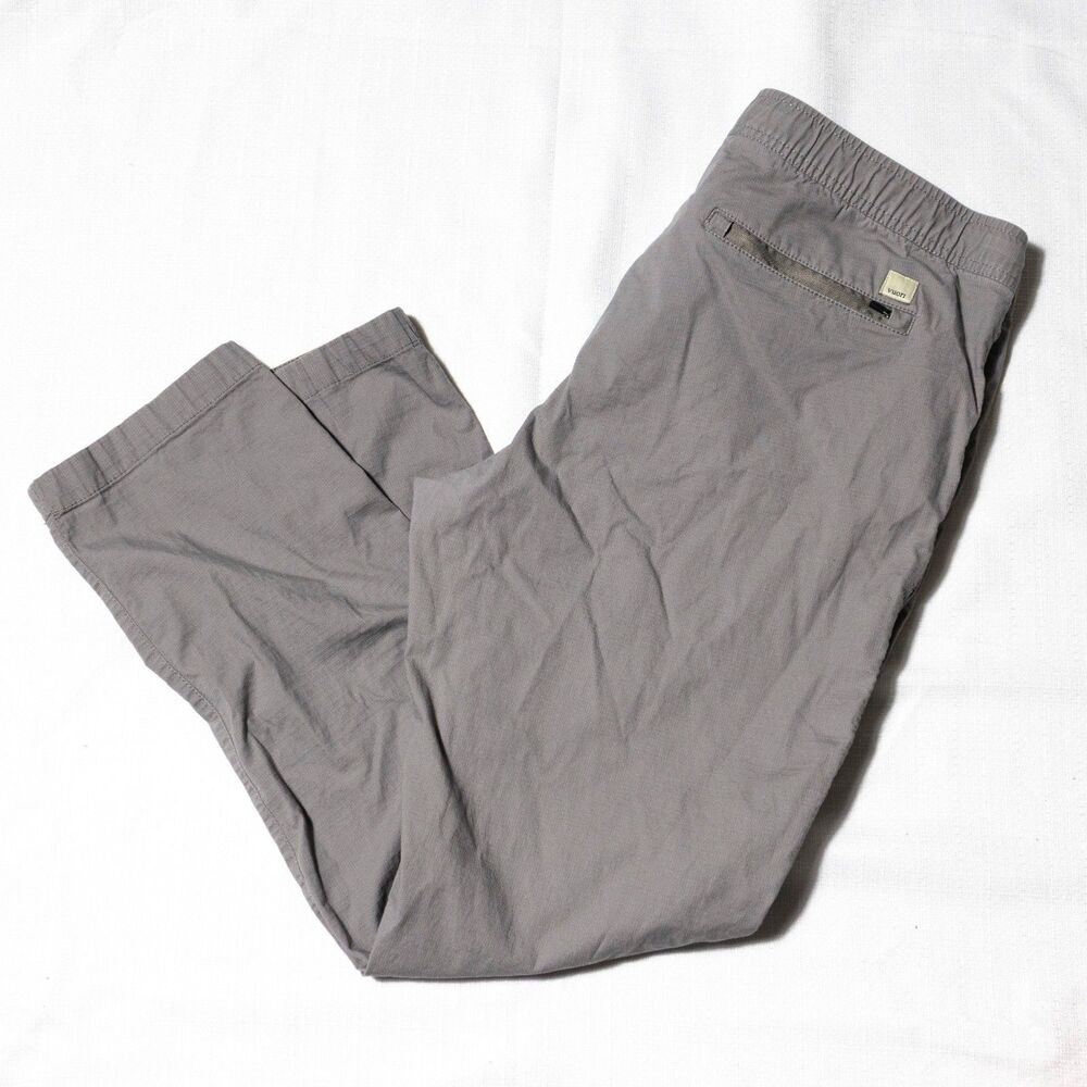 Vuori Pants Womens XL Gray Ripstop Stretch Drawstring Casual Travel Lightweight - Picture 2 of 11